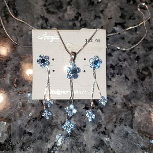 NEVER USED ANGIE NECKLACE & Earrings